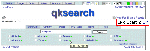  Live-Search 