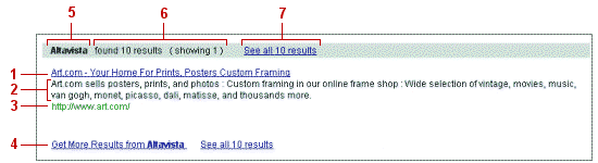  Result Listing: Split Search 